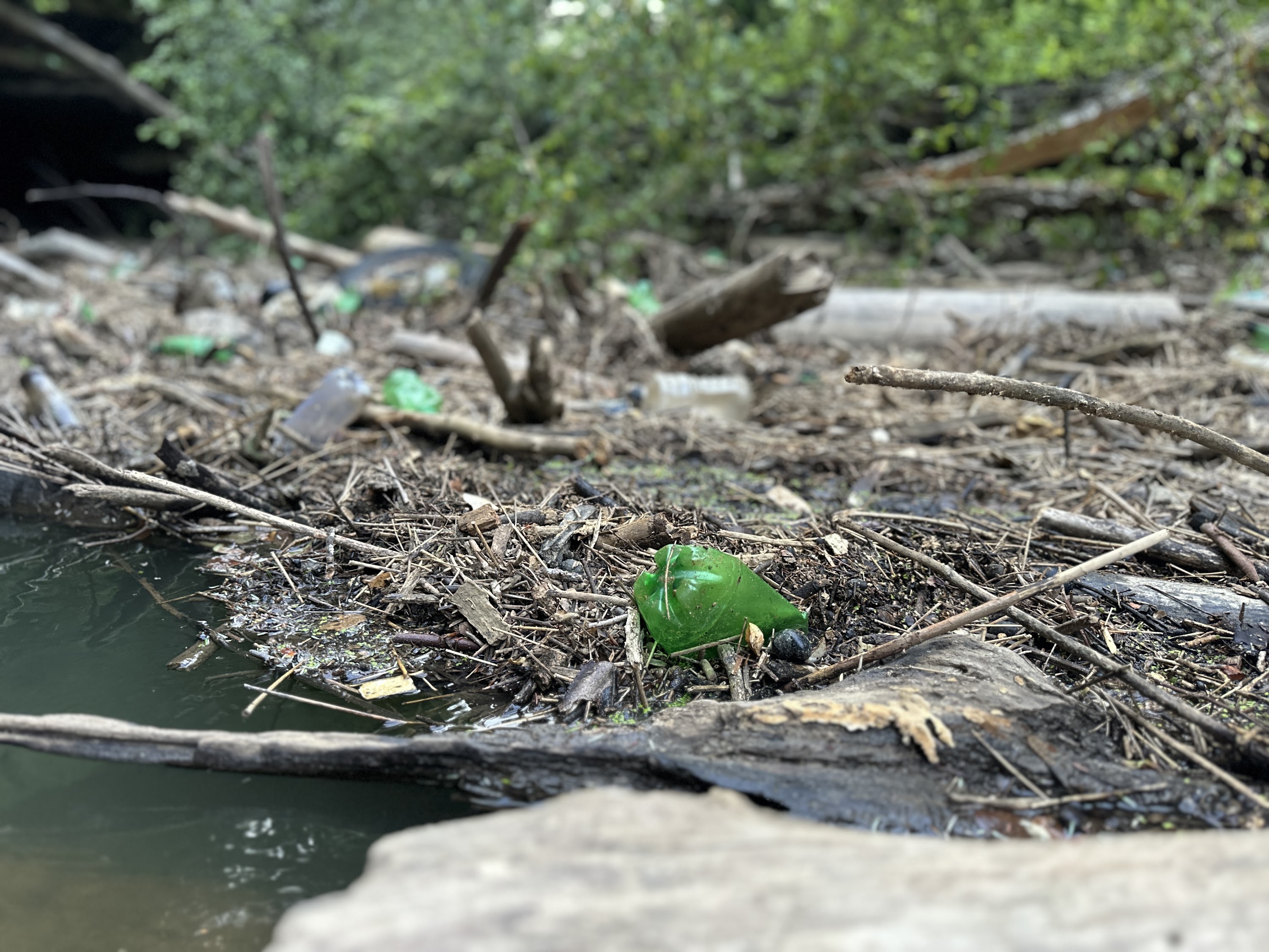 Recovered debris from the Little Sandy River